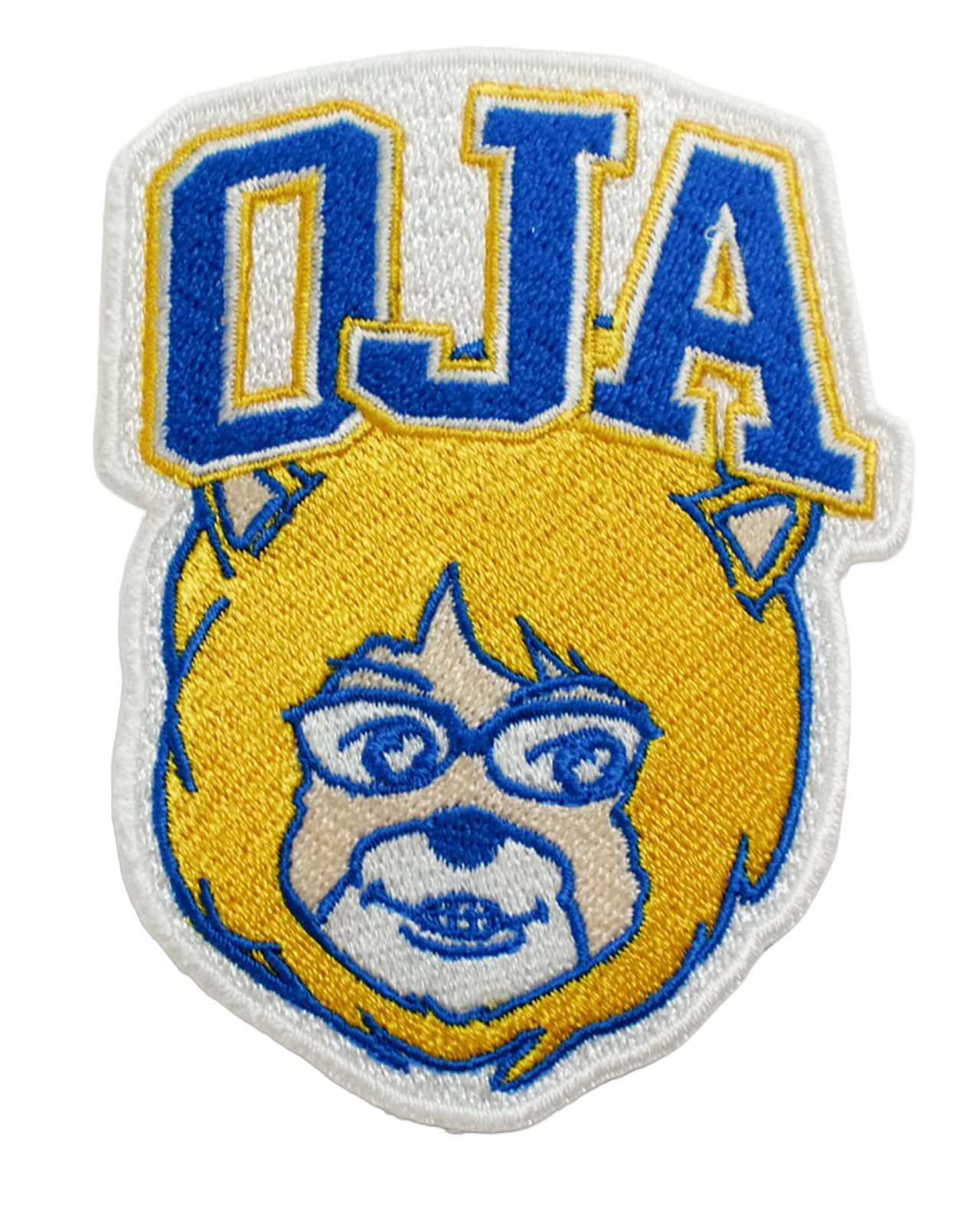 「OJAメガネキャラクター」オリジナルワッペン制作事例