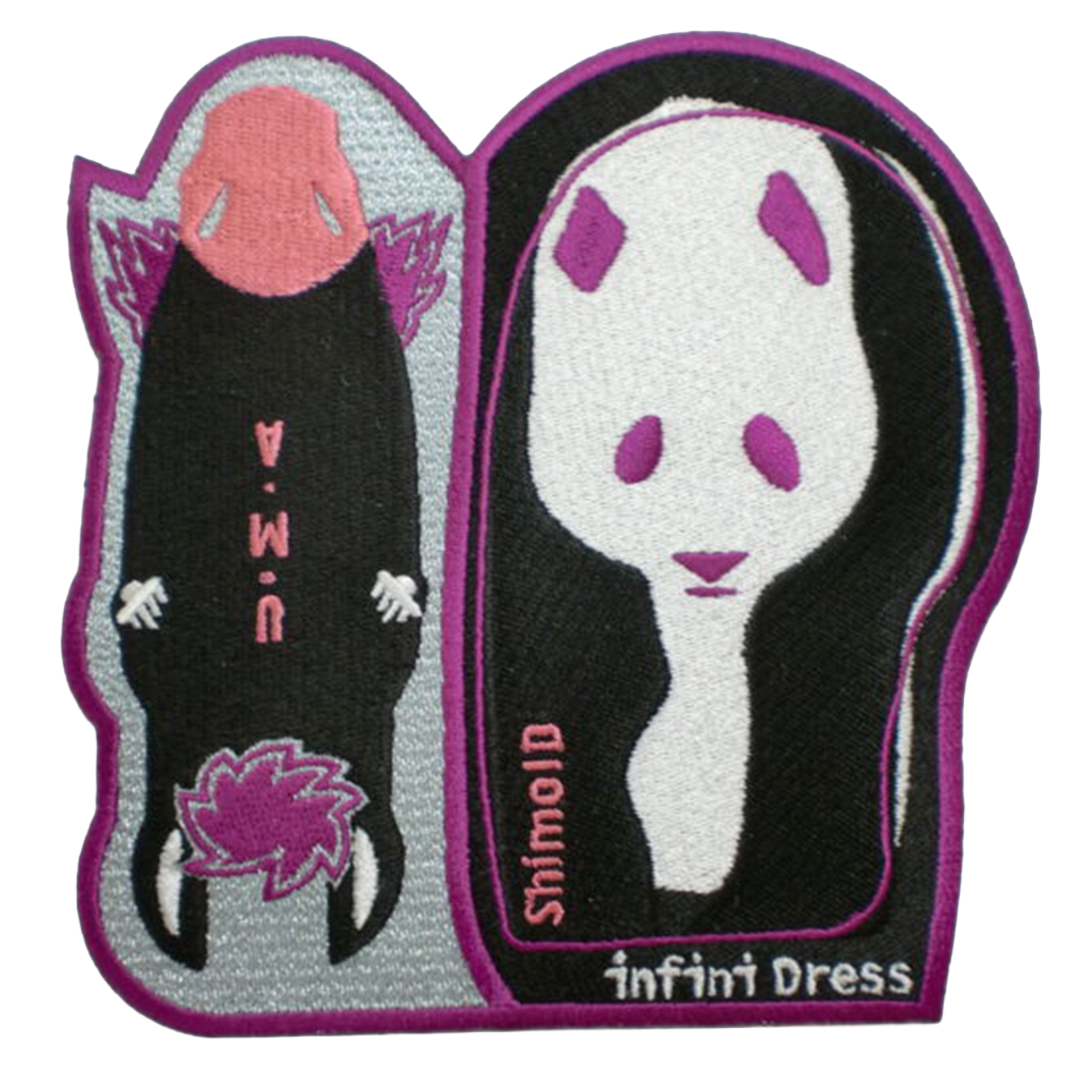 「モノトーン×パープルポップ」オリジナルワッペン制作事例