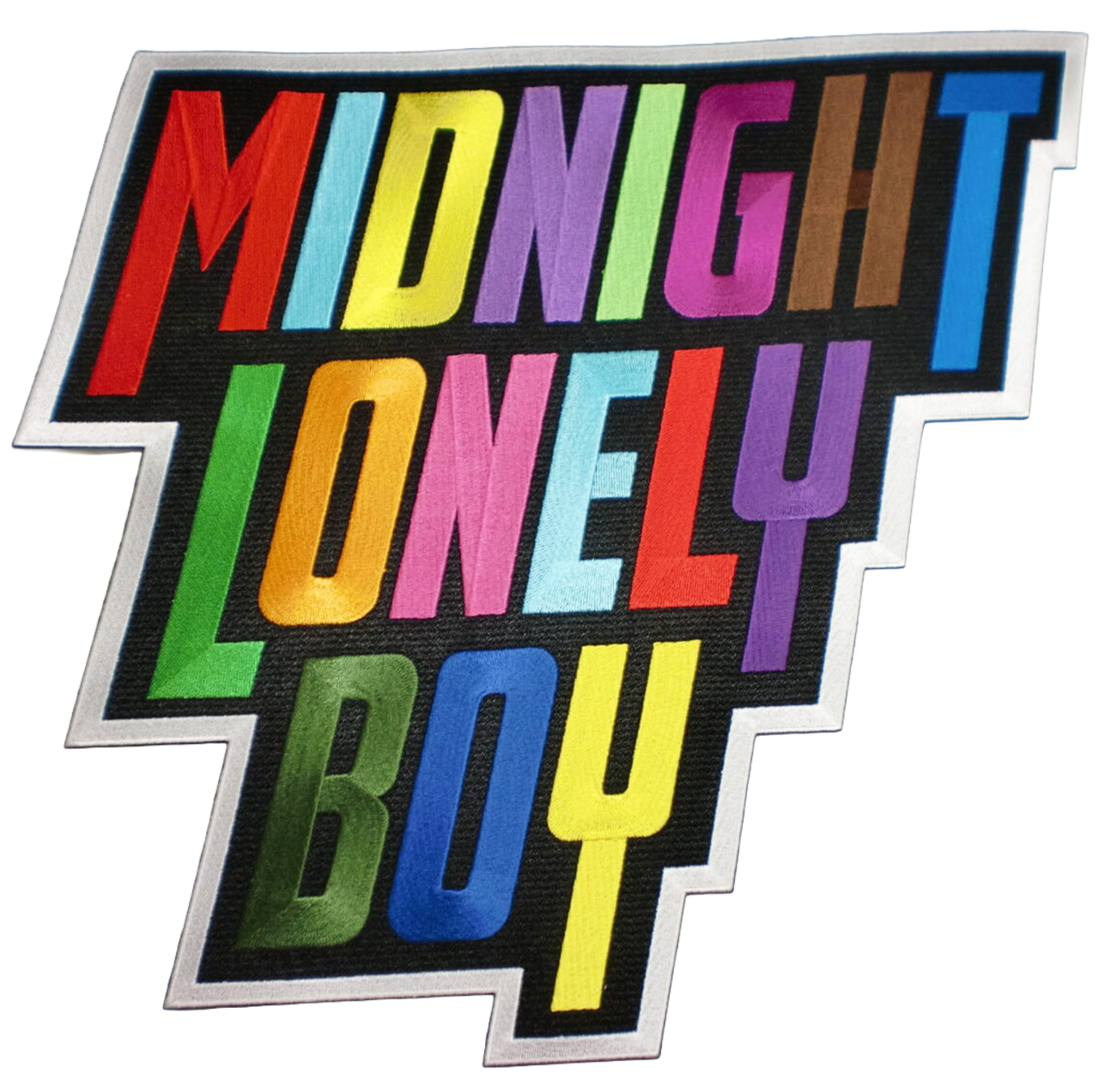 「MIDNIGHT LONELY BOYロゴ柄」オリジナルワッペン制作事例