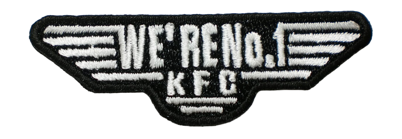 「WE’RE No,1　KFC」オリジナルワッペン制作事例