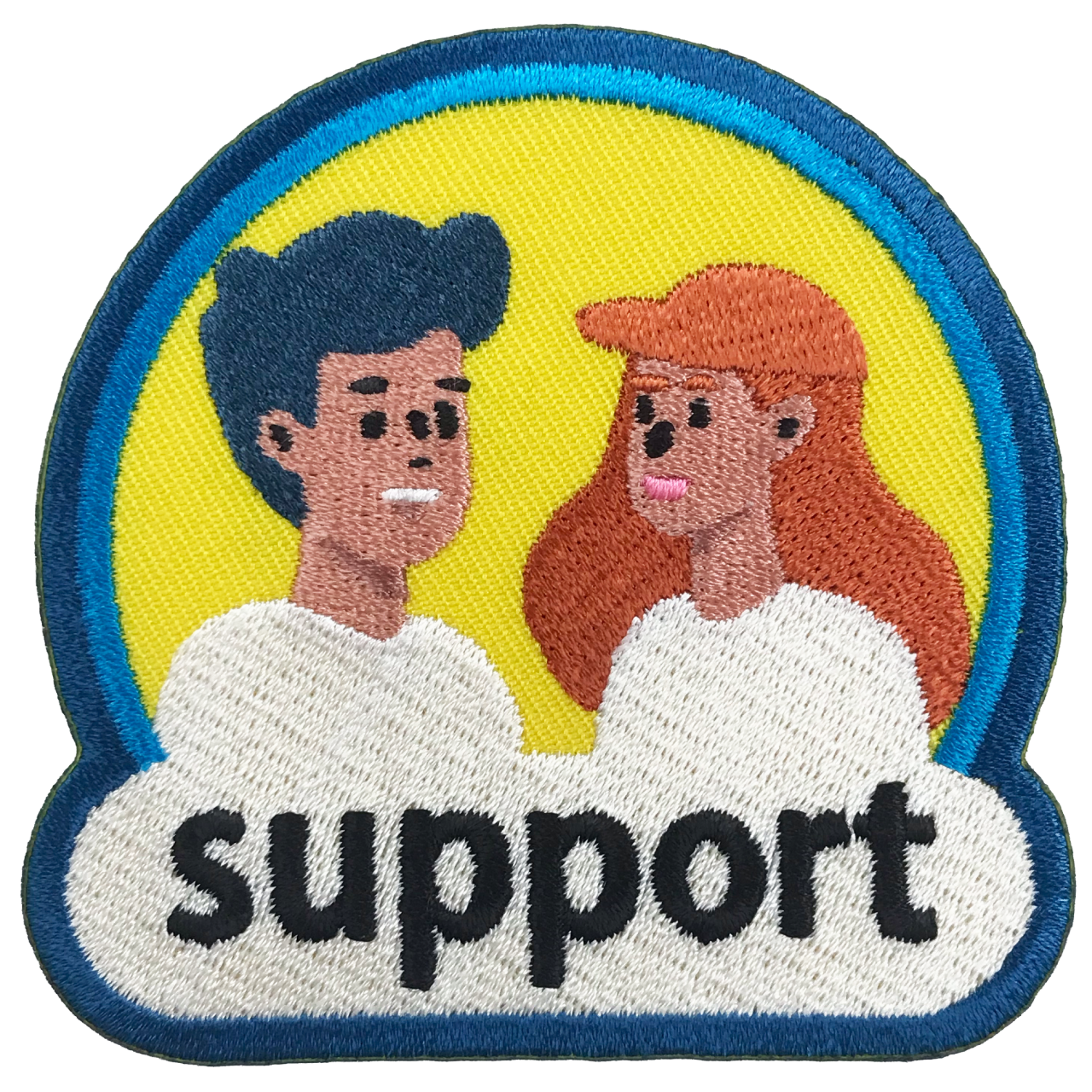 「support」オリジナルワッペン制作事例