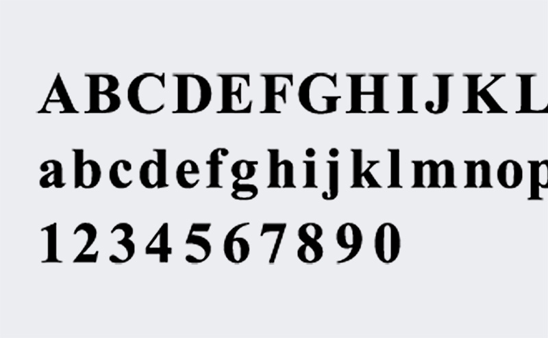 欧文フォント見本